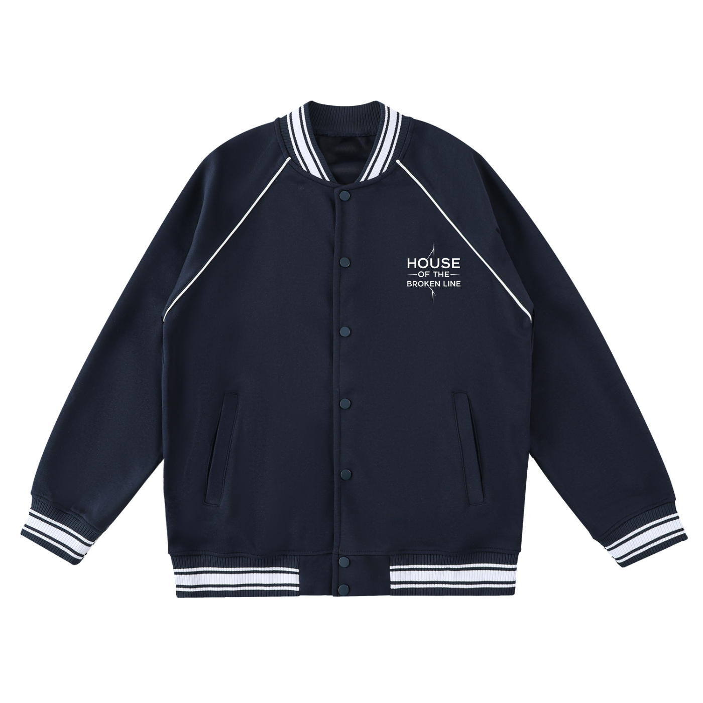 Broken Line Varsity Jacket