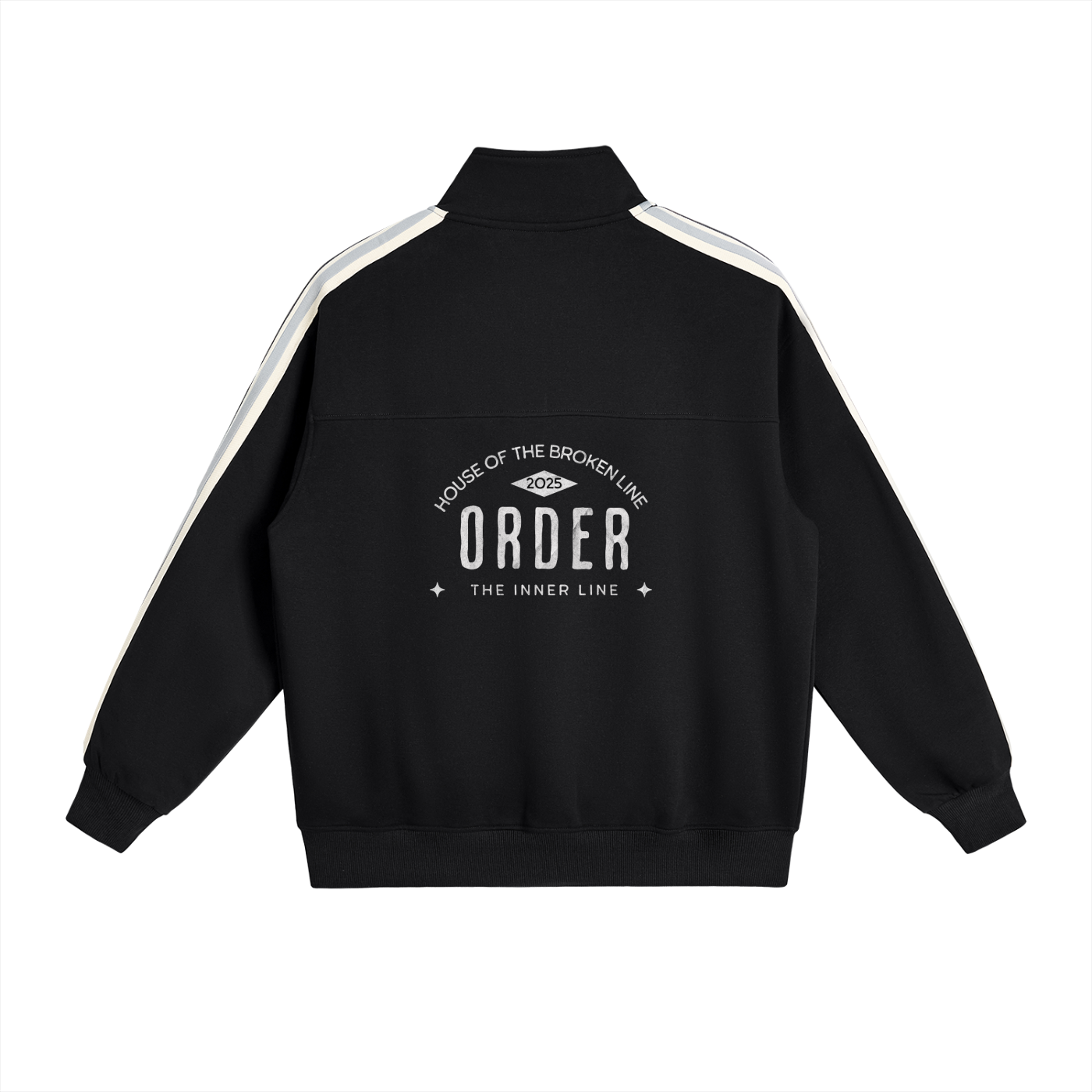 Side-Stripe Stand Collar Jacket