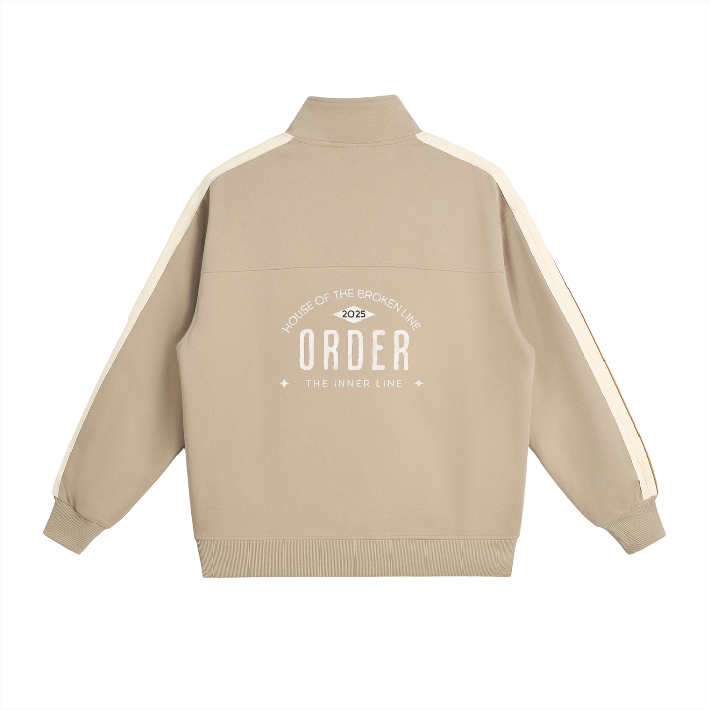 Side-Stripe Stand Collar Jacket