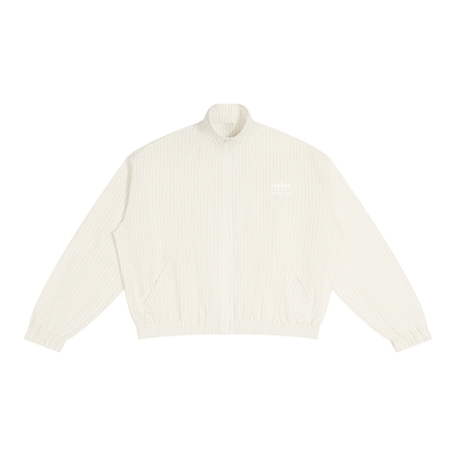 Striped Full-Zip Track Jacket