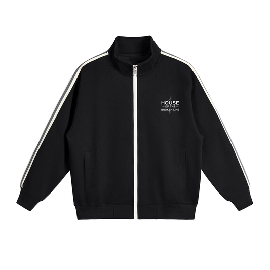 Side-Stripe Stand Collar Jacket