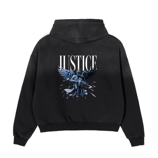 Justice Blue Angel Boxy Fleece Hoodie