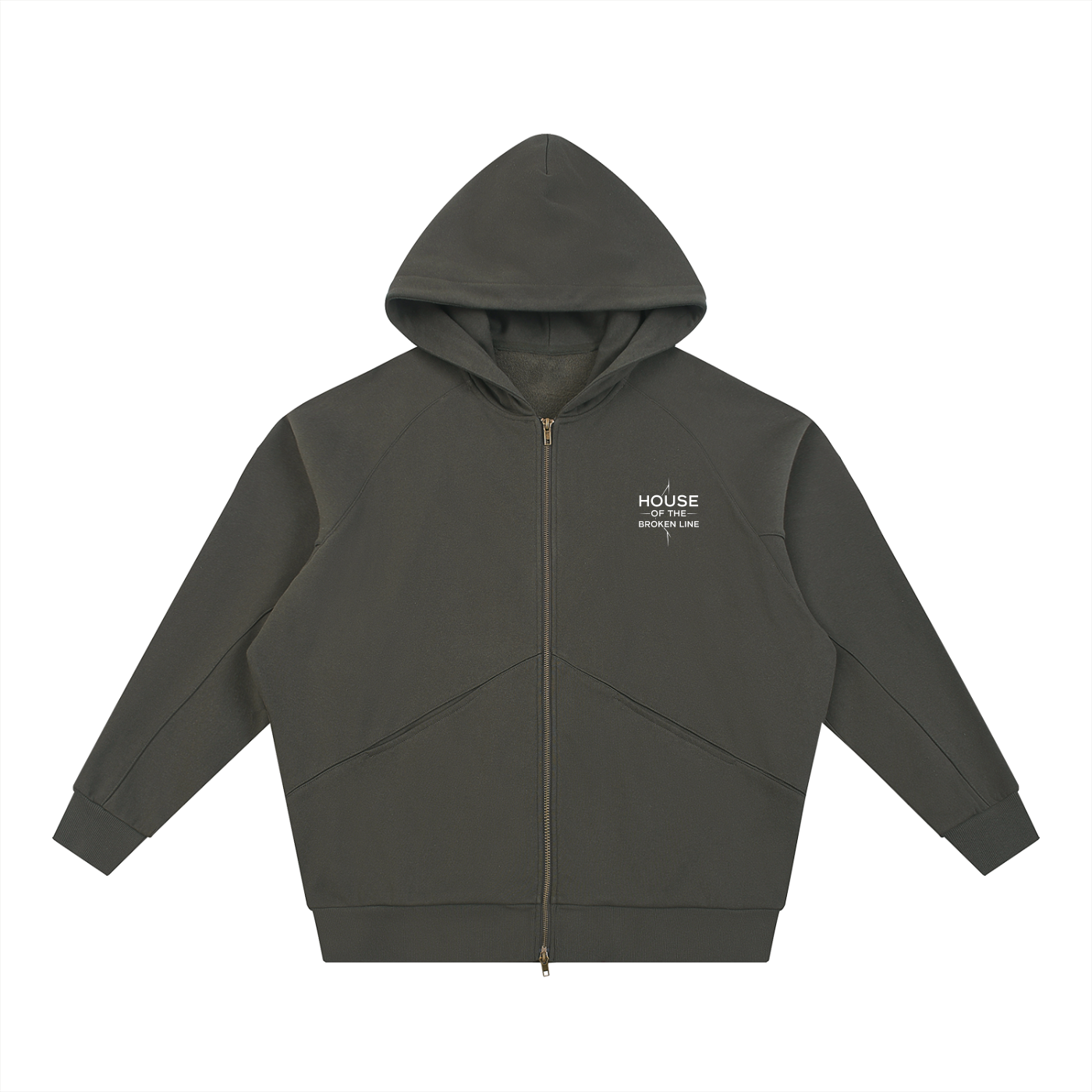 The Inner Line Dolman Zip-Through Fleece Hoodie