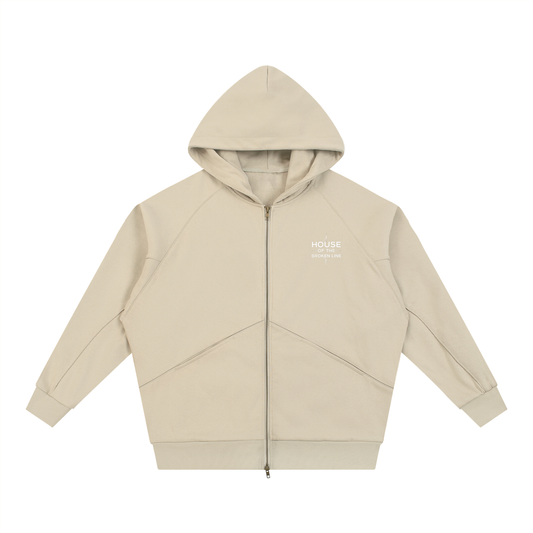 The Inner Line Dolman Zip-Through Fleece Hoodie