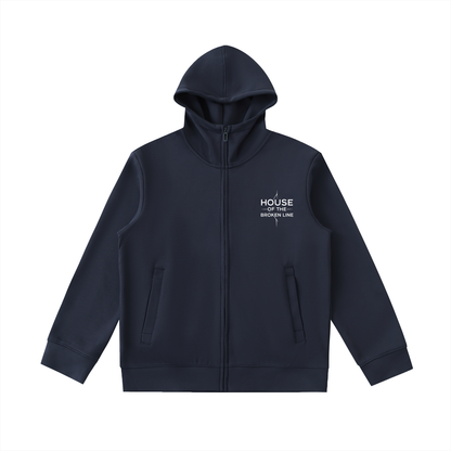 Kage (影 – Shadow) High Neck Zip-Up Hoodie