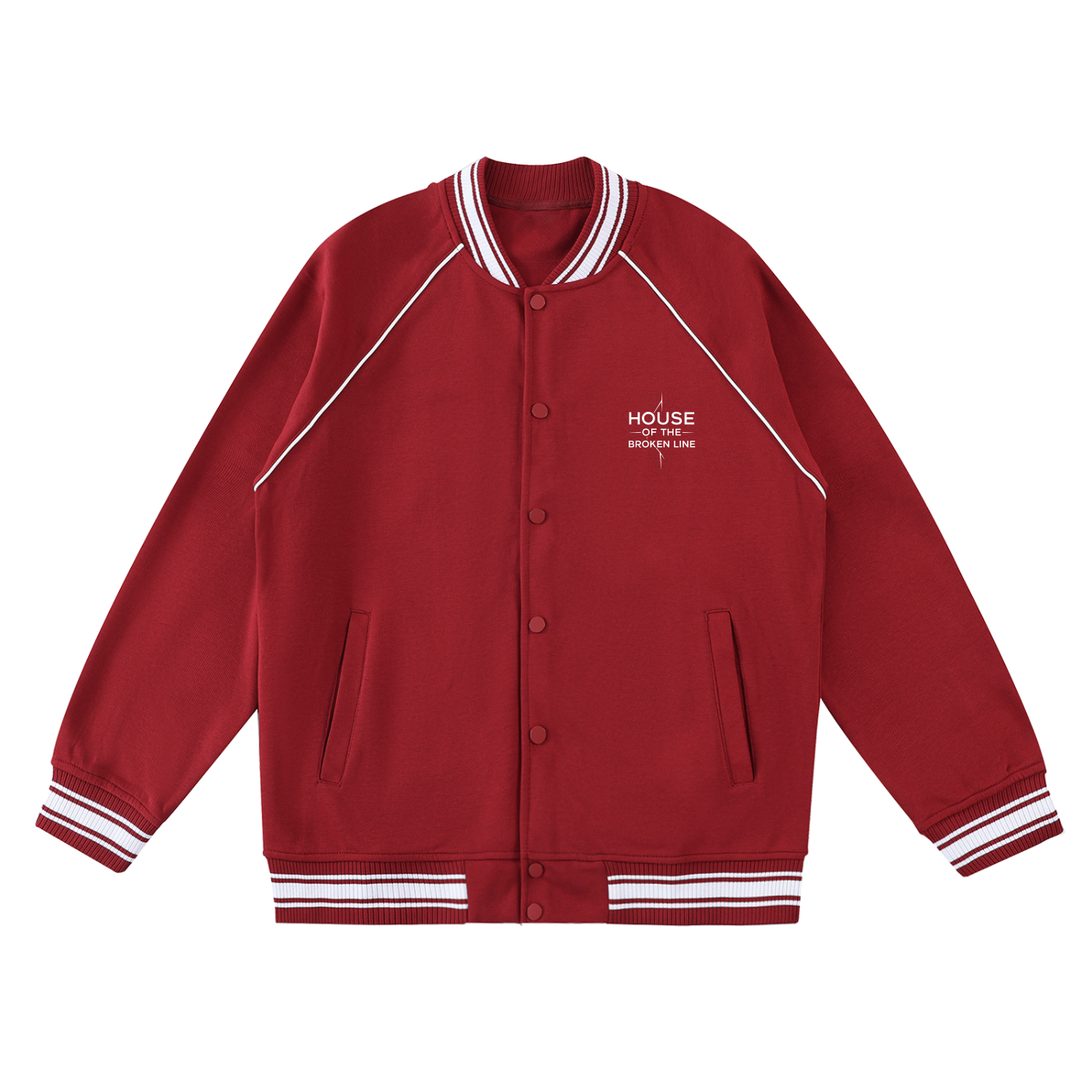 Broken Line Varsity Jacket