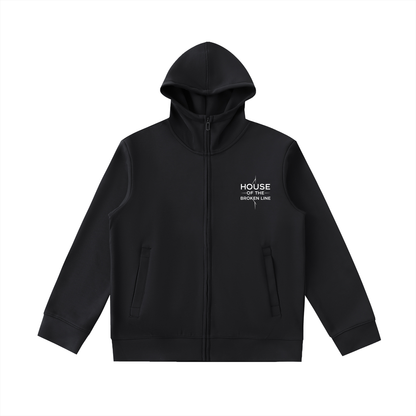 Kage (影 – Shadow) High Neck Zip-Up Hoodie