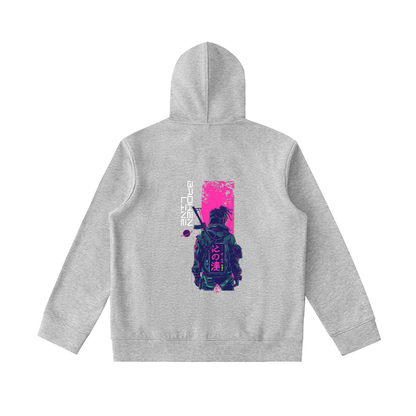 Kage (影 – Shadow) High Neck Zip-Up Hoodie