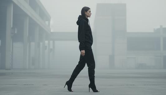 High Neck Zip-Up Hoodie