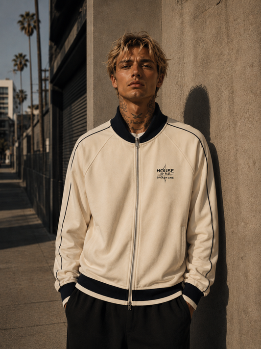 The Broken Line Zip Track Jacket