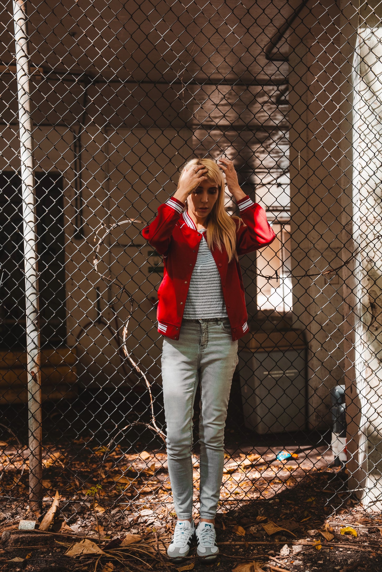 Broken Line Varsity Jacket