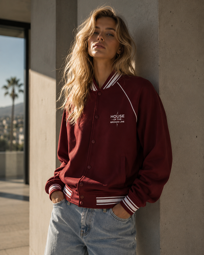Broken Line Varsity Jacket