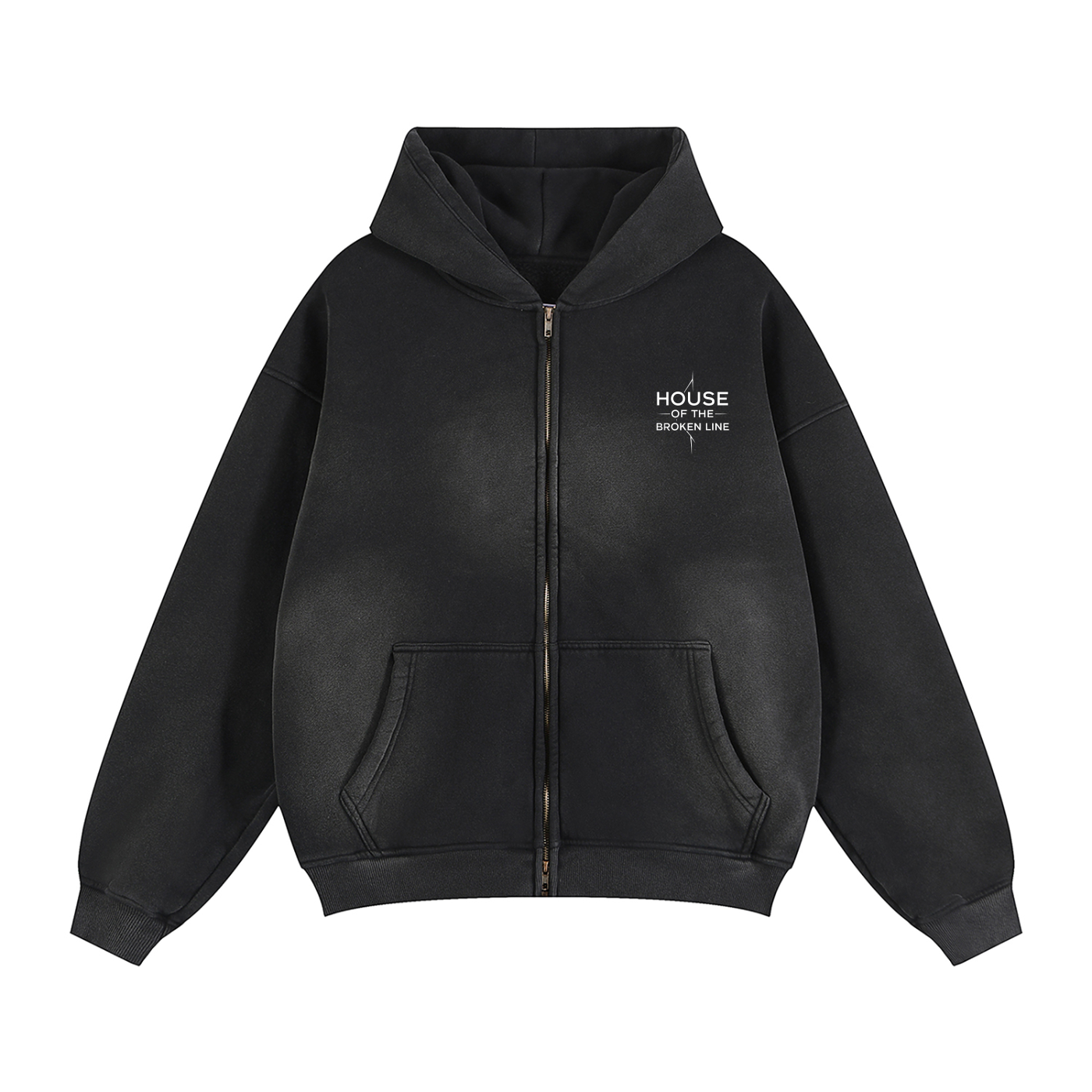 The Violet Seraph Zipper Boxy Fleece Hoodie