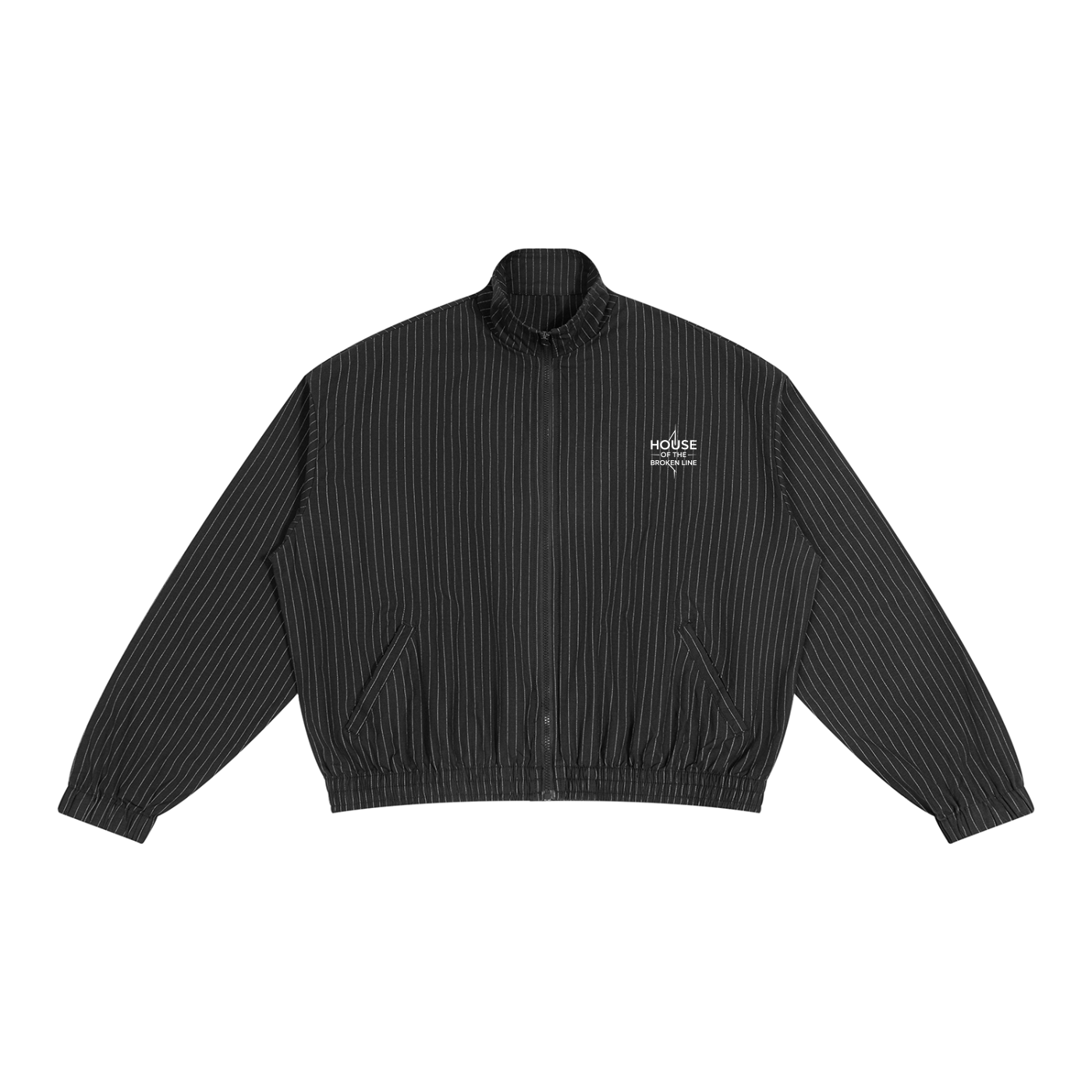 Striped Full-Zip Track Jacket