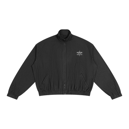 Striped Full-Zip Track Jacket