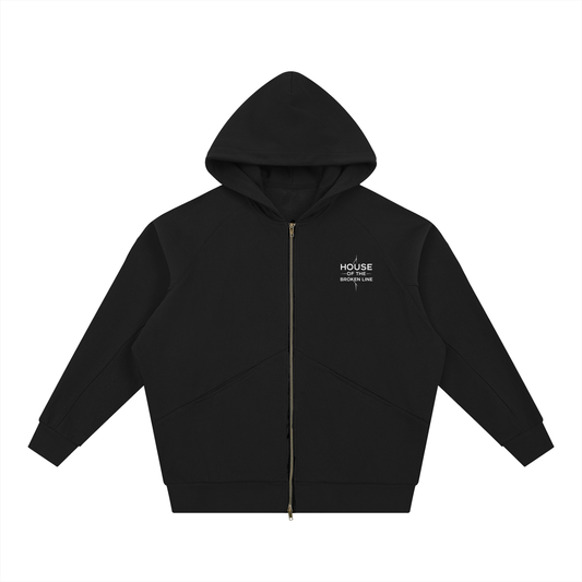 The Inner Line Dolman Zip-Through Fleece Hoodie