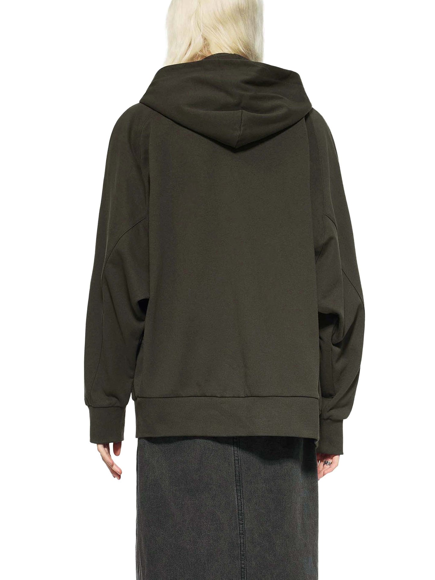The Inner Line Dolman Zip-Through Fleece Hoodie