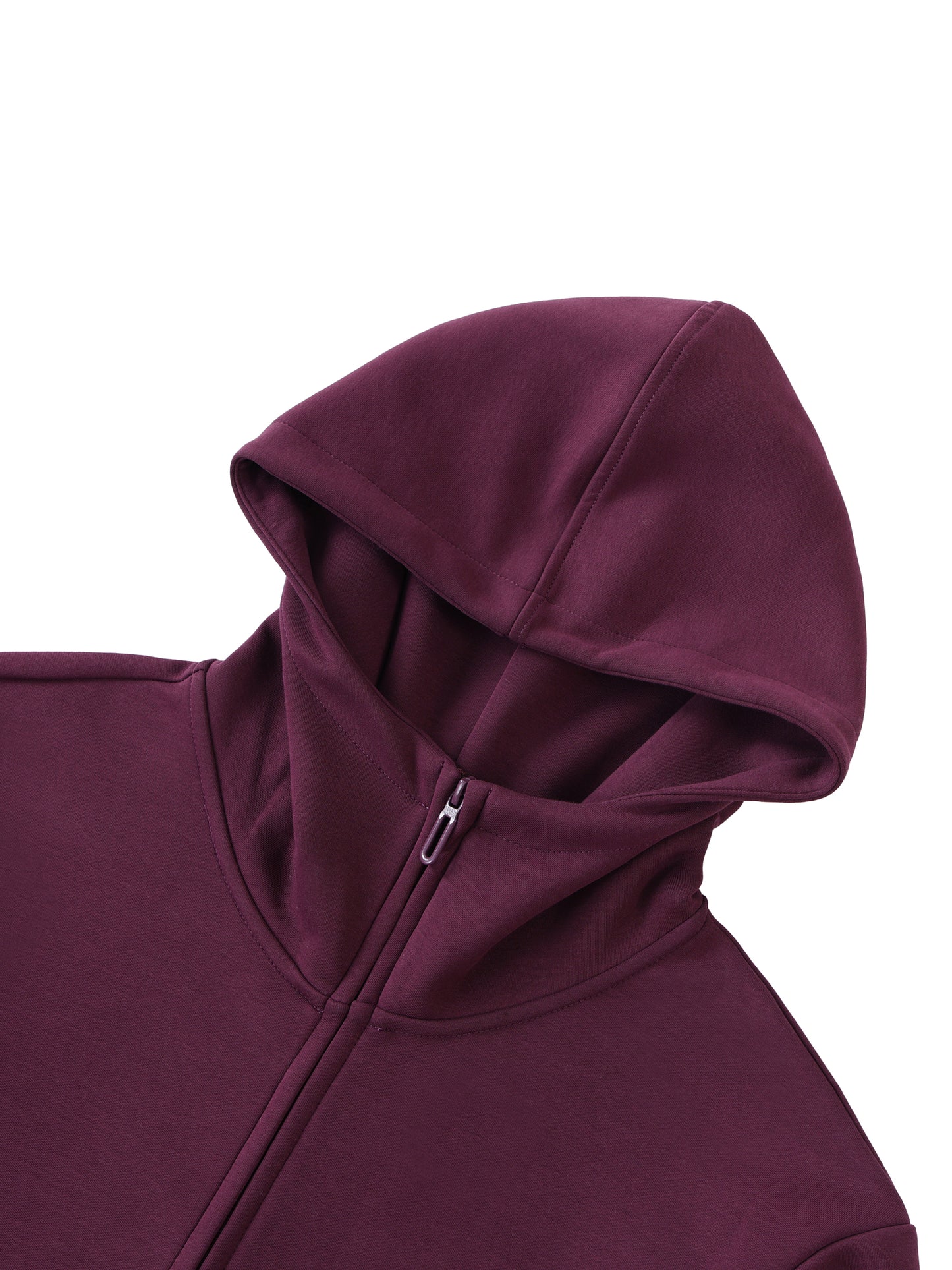 High Neck Zip-Up Hoodie