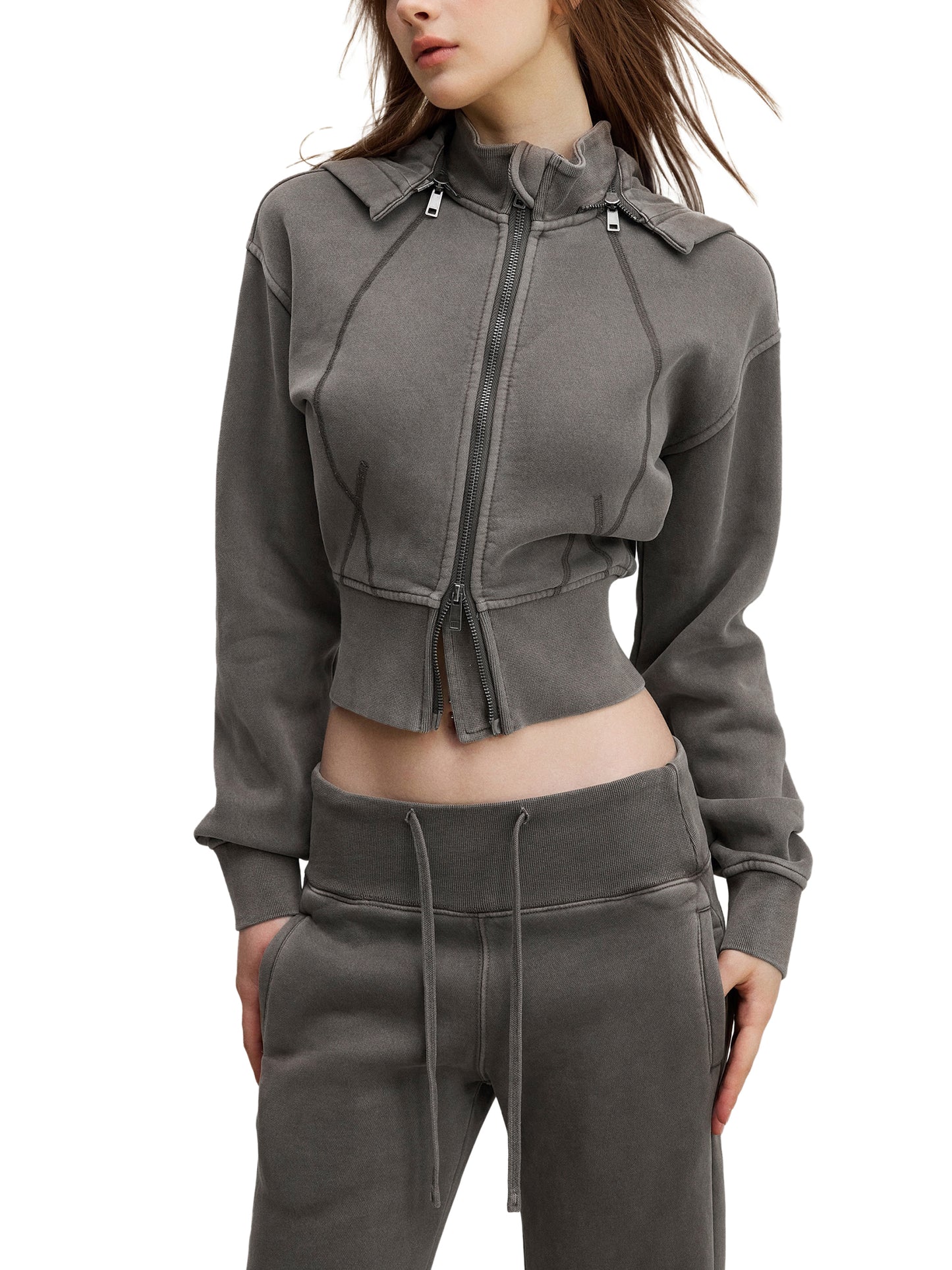 The Studio Crop Hoodie