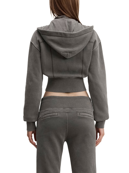 The Studio Crop Hoodie