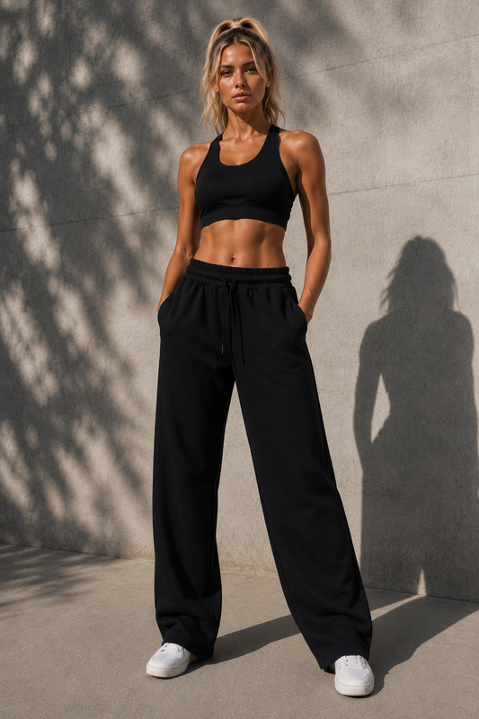 Straight-Leg Sweatpants